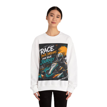 Racer Graphic Unisex Crewneck Sweatshirt — 