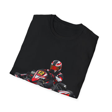 Go-Kart Racing Unisex T-Shirt — Red Kart Racer Graphic Tee