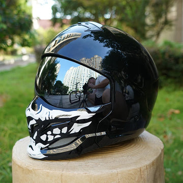 Retro Go-Kart Helmet – Removable Front with Clear Visor
