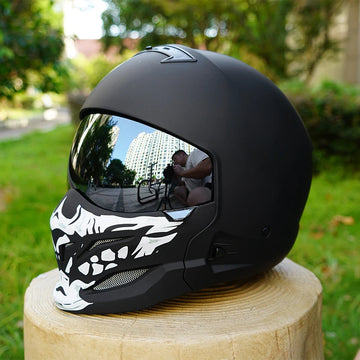 Retro Go-Kart Helmet – Removable Front with Clear Visor
