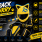 Foxy Rush Helmet Cover – Yellow Fox Karting Helmet Cover