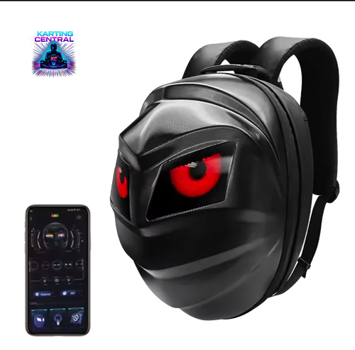 LED Motorcycle Backpack (Helmet-Compatible)
